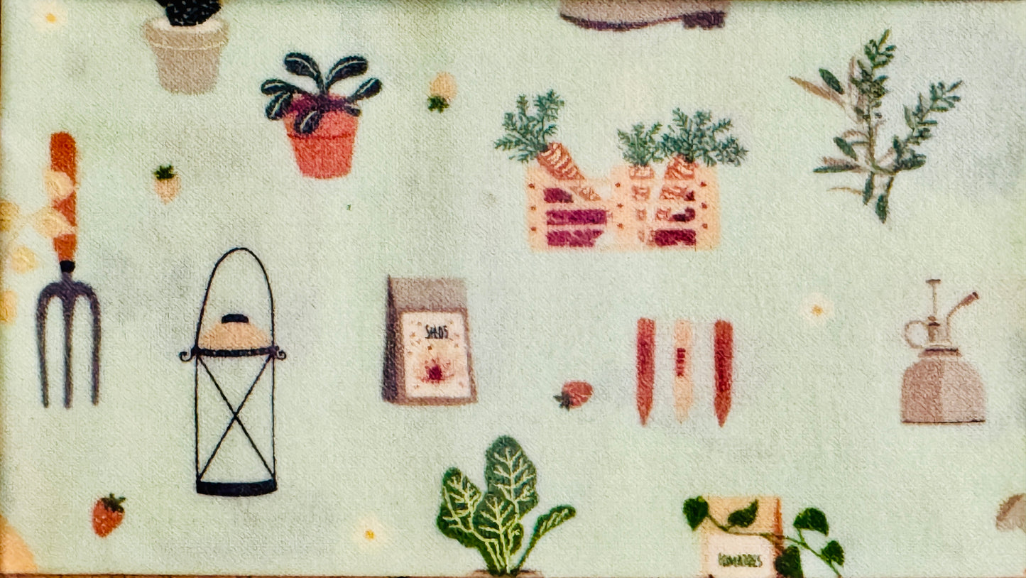 Large Beeswax Wrap- Food & Garden (Naturally Bloomed)