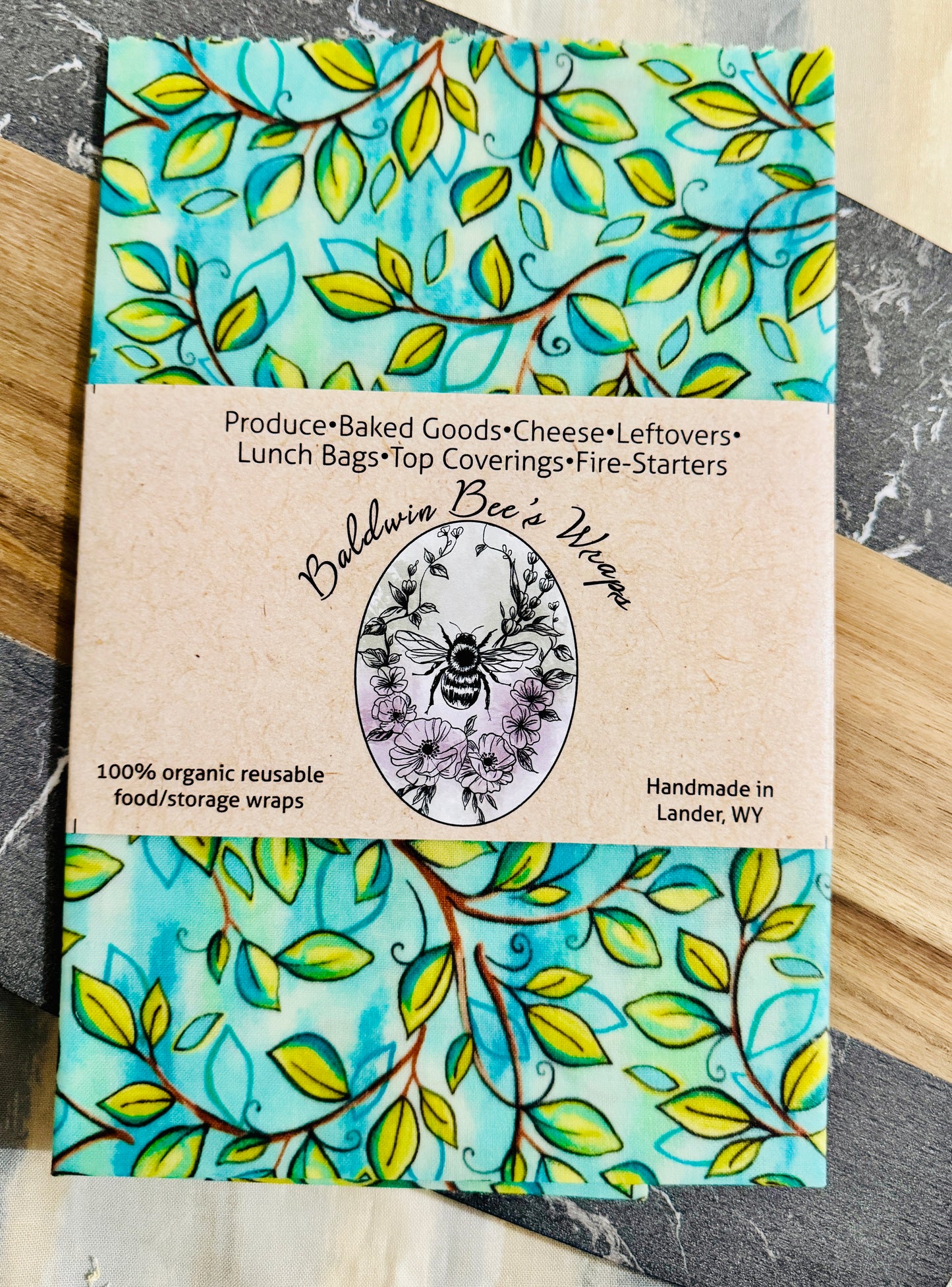Large Beeswax Wrap (Cowboys & Cacti)