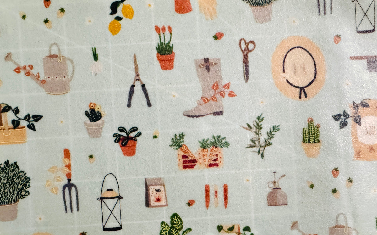 2 Pack Small 6x9" Beeswax Wrap (GARDEN)