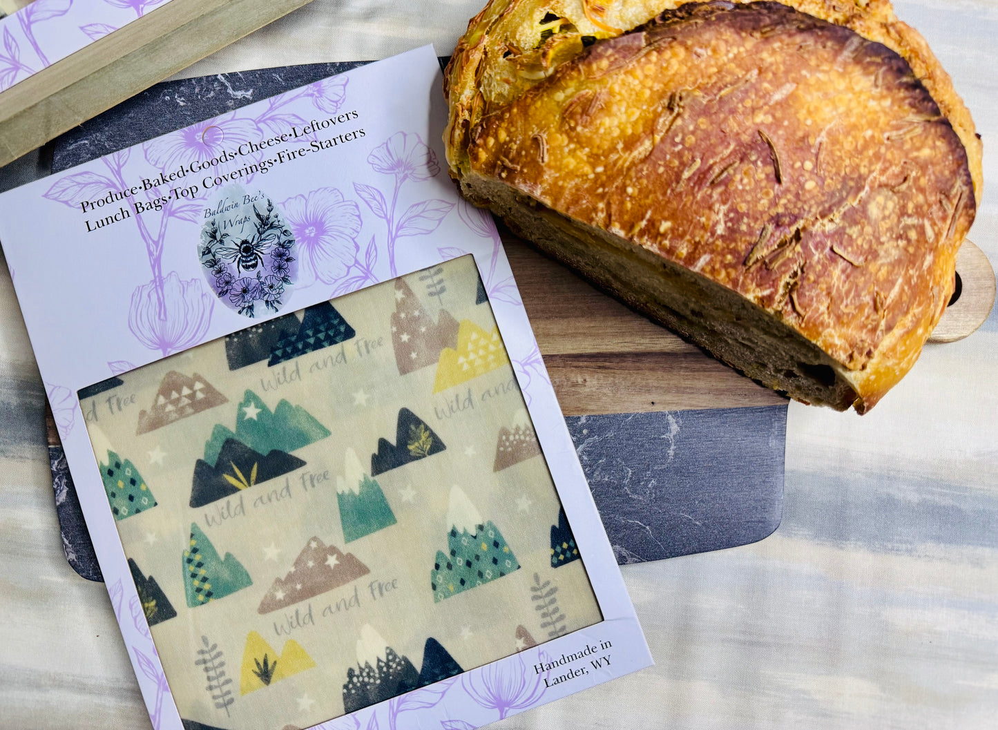 Sourdough/Loose Produce Beeswax Wrap (Wild and Free)