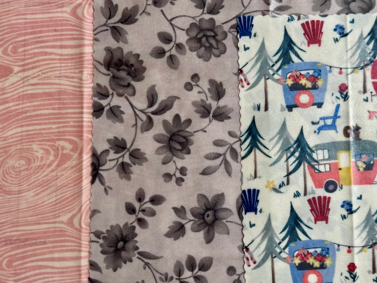 Beeswax Food Wrap Starter Set- Happy Camper