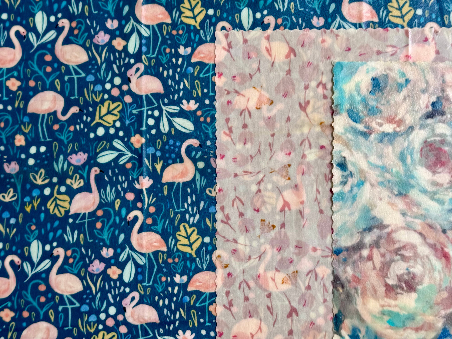 Beeswax Food Wrap Starter Set- Flamingo