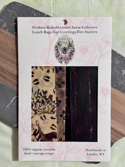 Beeswax Food Wrap Starter Set- Pronghorn Antelope