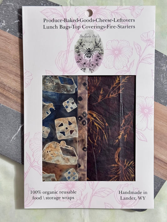 Beeswax Food Wrap Starter Set- Barns
