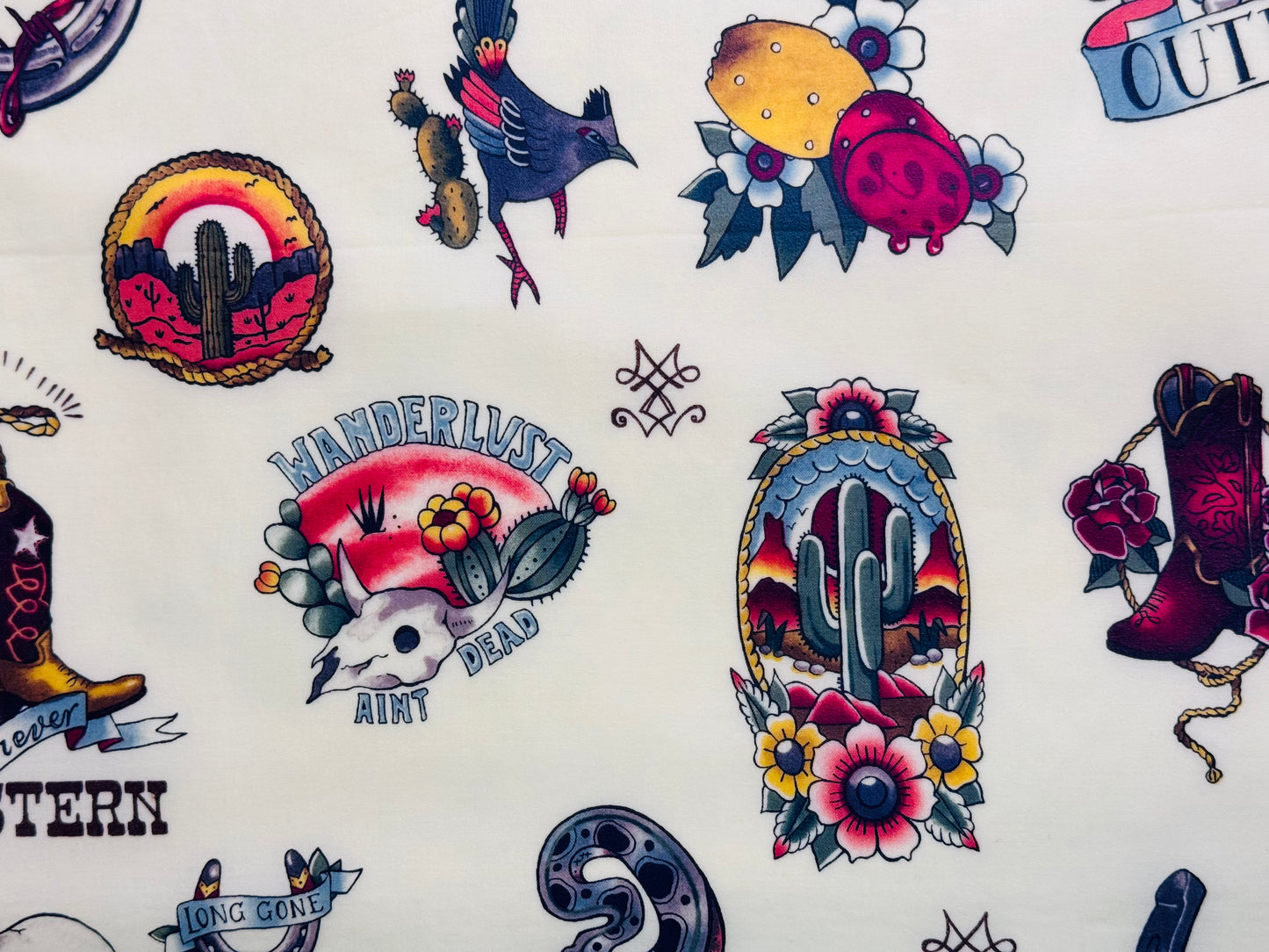 Sourdough and Loose Produce Beeswax Wrap (Alexander Henry American Trad)