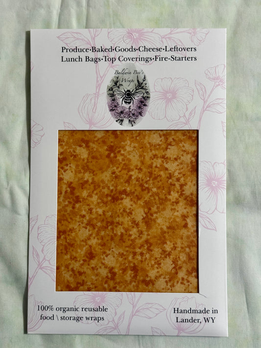Jumbo Beeswax Bread Wrap — For Sourdough & Loose Produce( Gold Fleck)