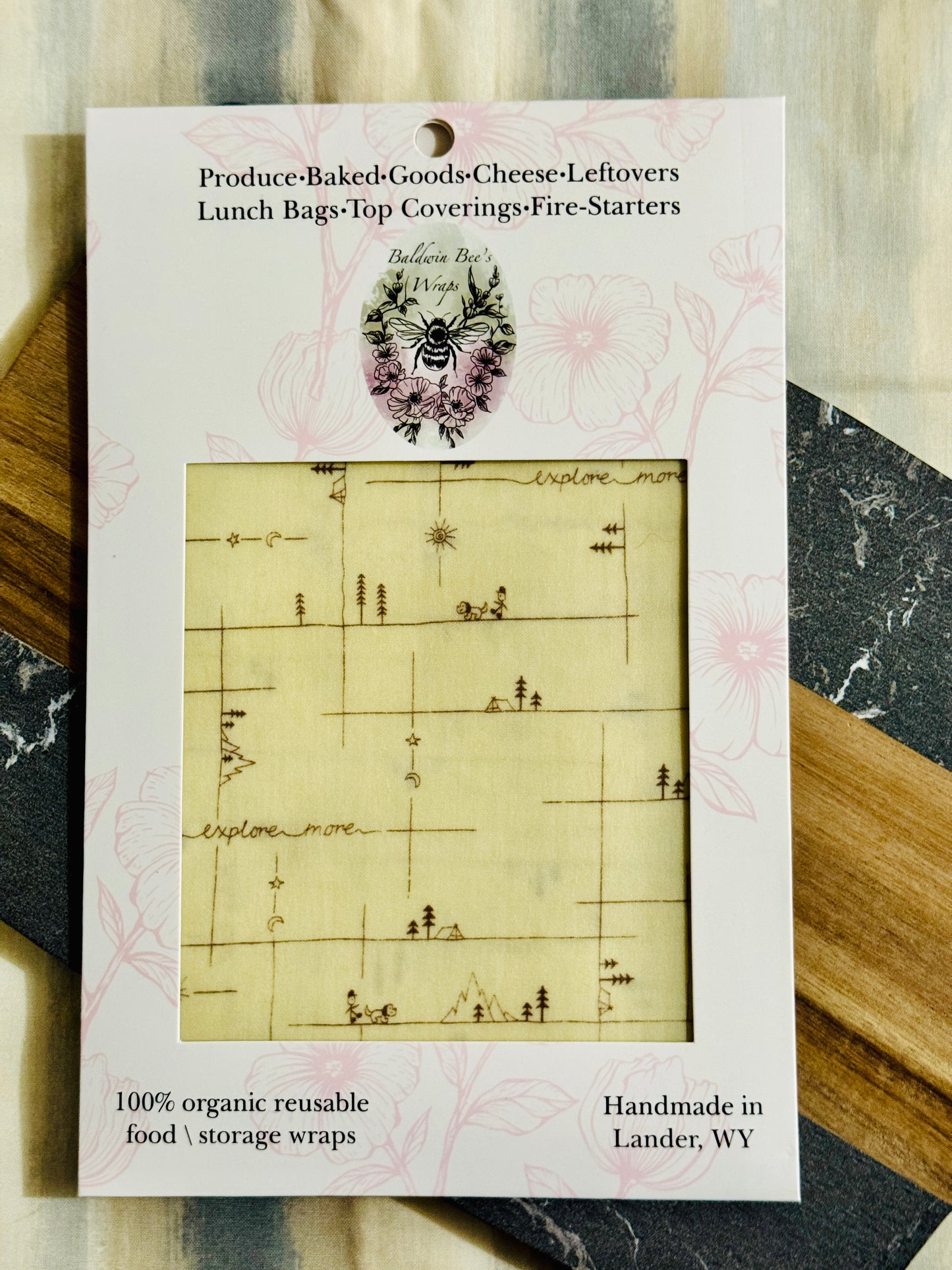 Jumbo Beeswax Bread Wrap — For Sourdough & Loose Produce (Let's Wander)