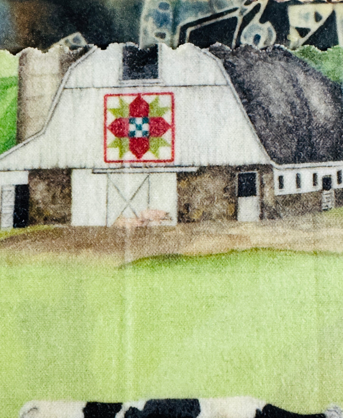 Large Beeswax Wrap- Farm (Naturally Bloomed)