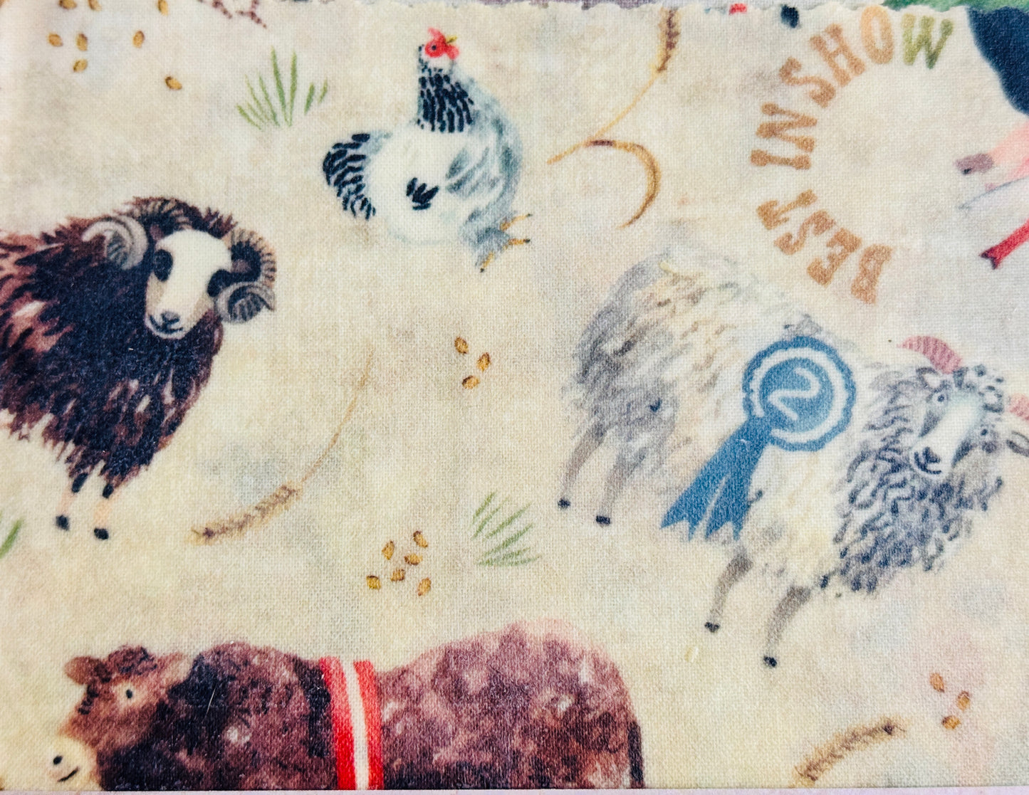 Large Beeswax Wrap- Farm (Naturally Bloomed)