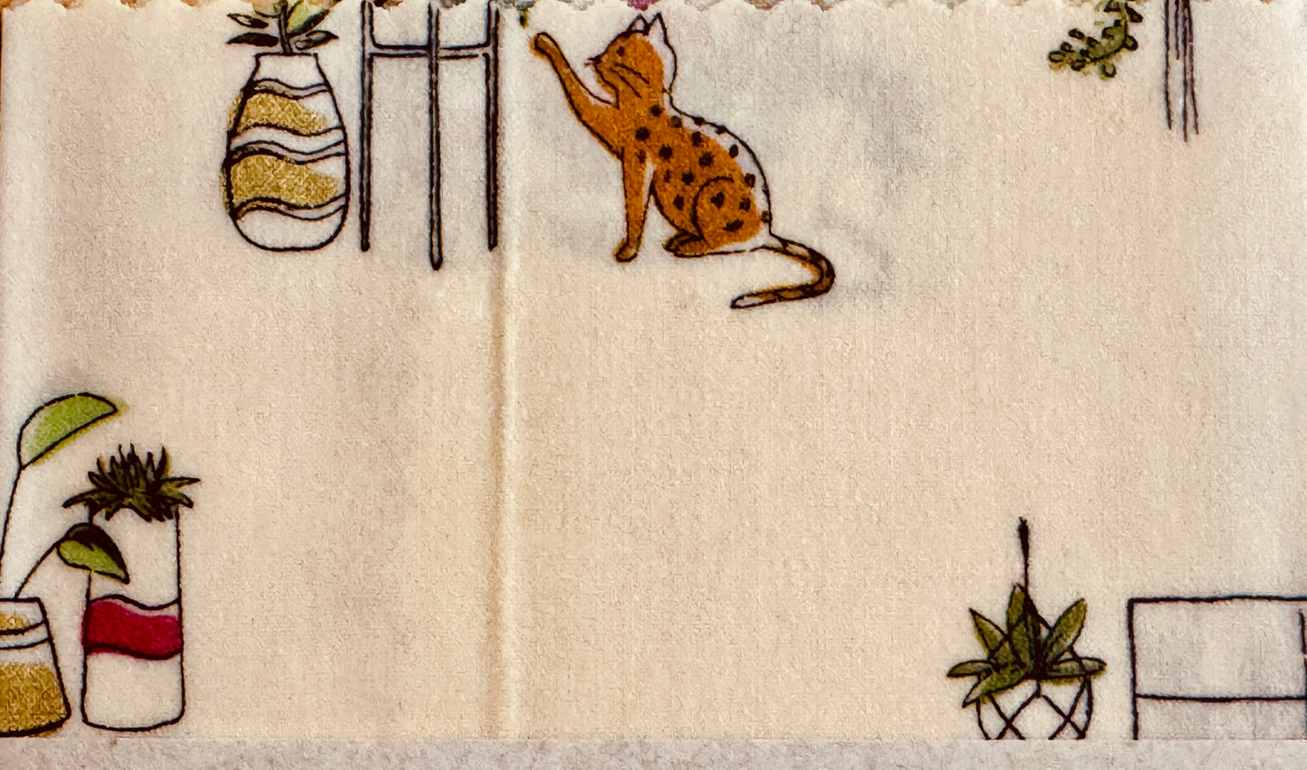 Large Beeswax Wrap- Animals (Naturally Bloomed)