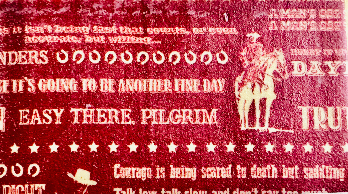 Large Beeswax Wrap- Western (Naturally Bloomed)