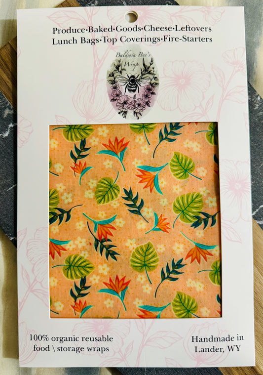 Jumbo Beeswax Bread Wrap — For Sourdough & Loose Produce (Botanicals)