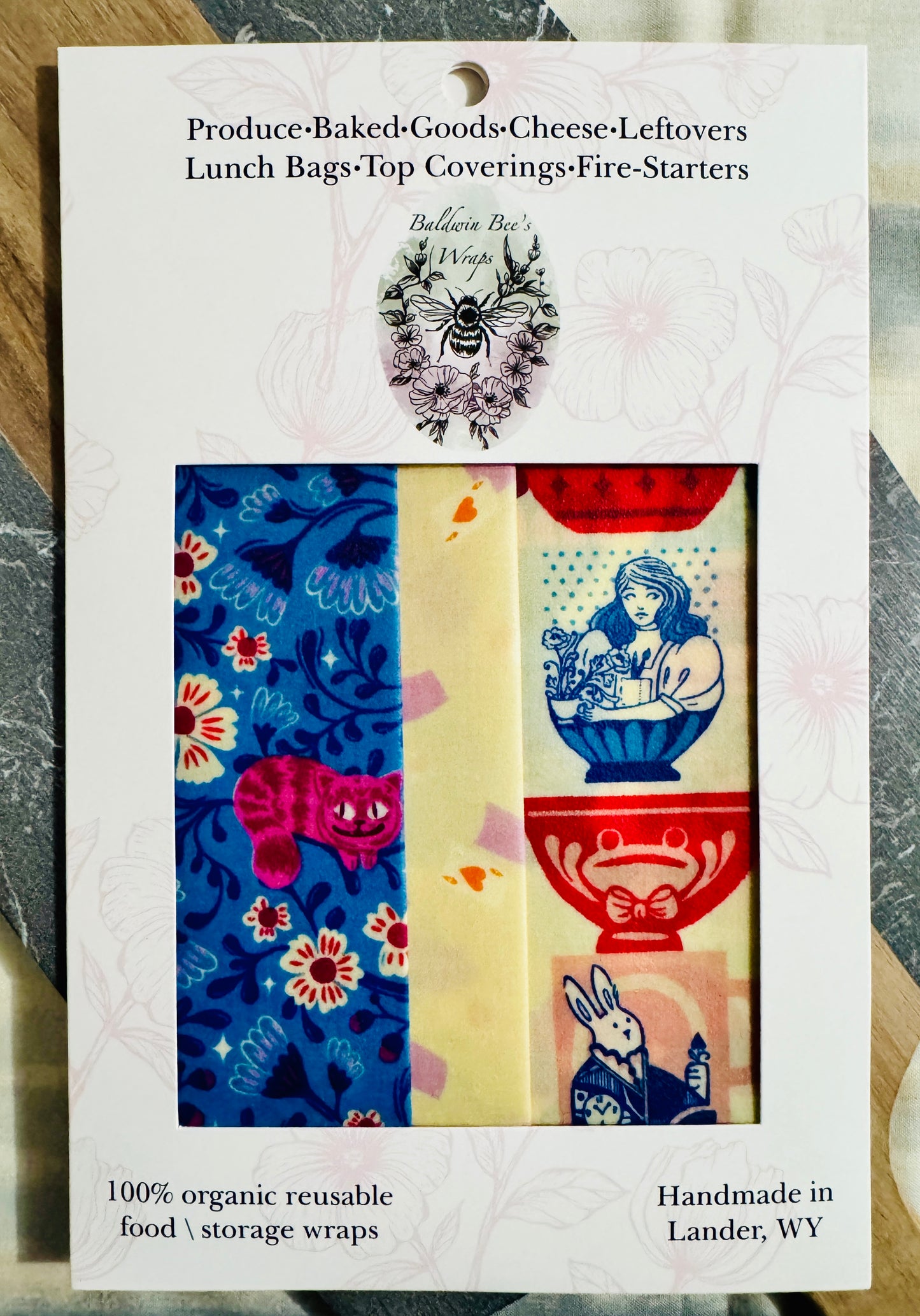 Down The Rabbit Hole- Handmade Beeswax Wraps