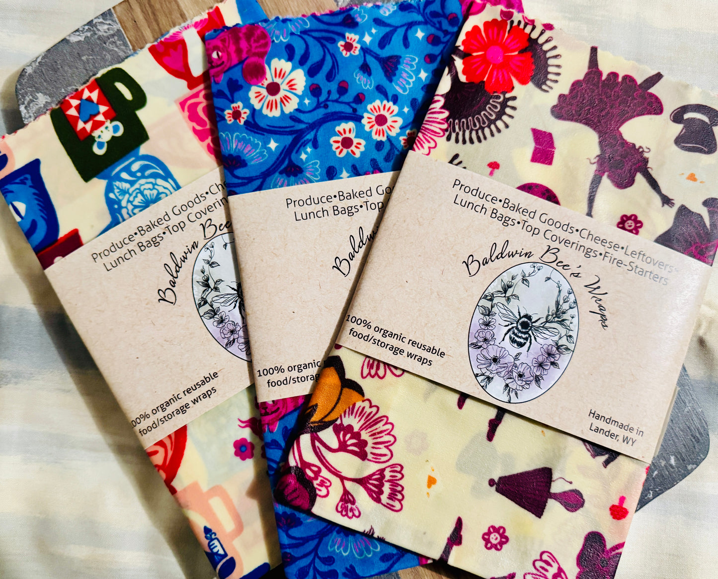 Down The Rabbit Hole- Handmade Beeswax Wraps