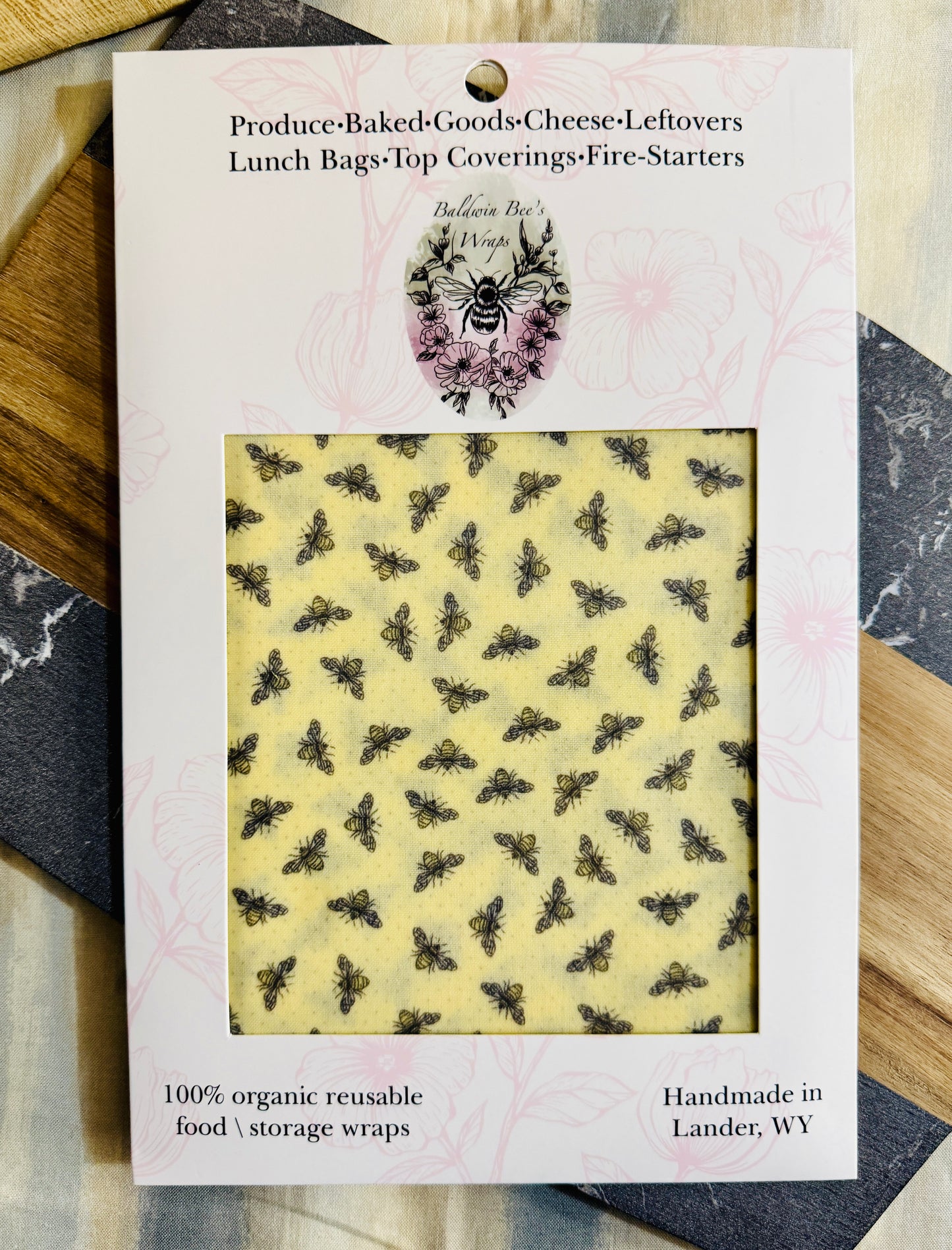 Bee's & Honeycomb - Handmade Beeswax Wraps
