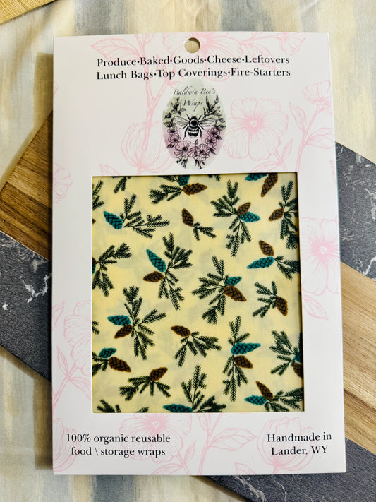 Jumbo Beeswax Bread Wrap — For Sourdough & Loose Produce (Evergreen)