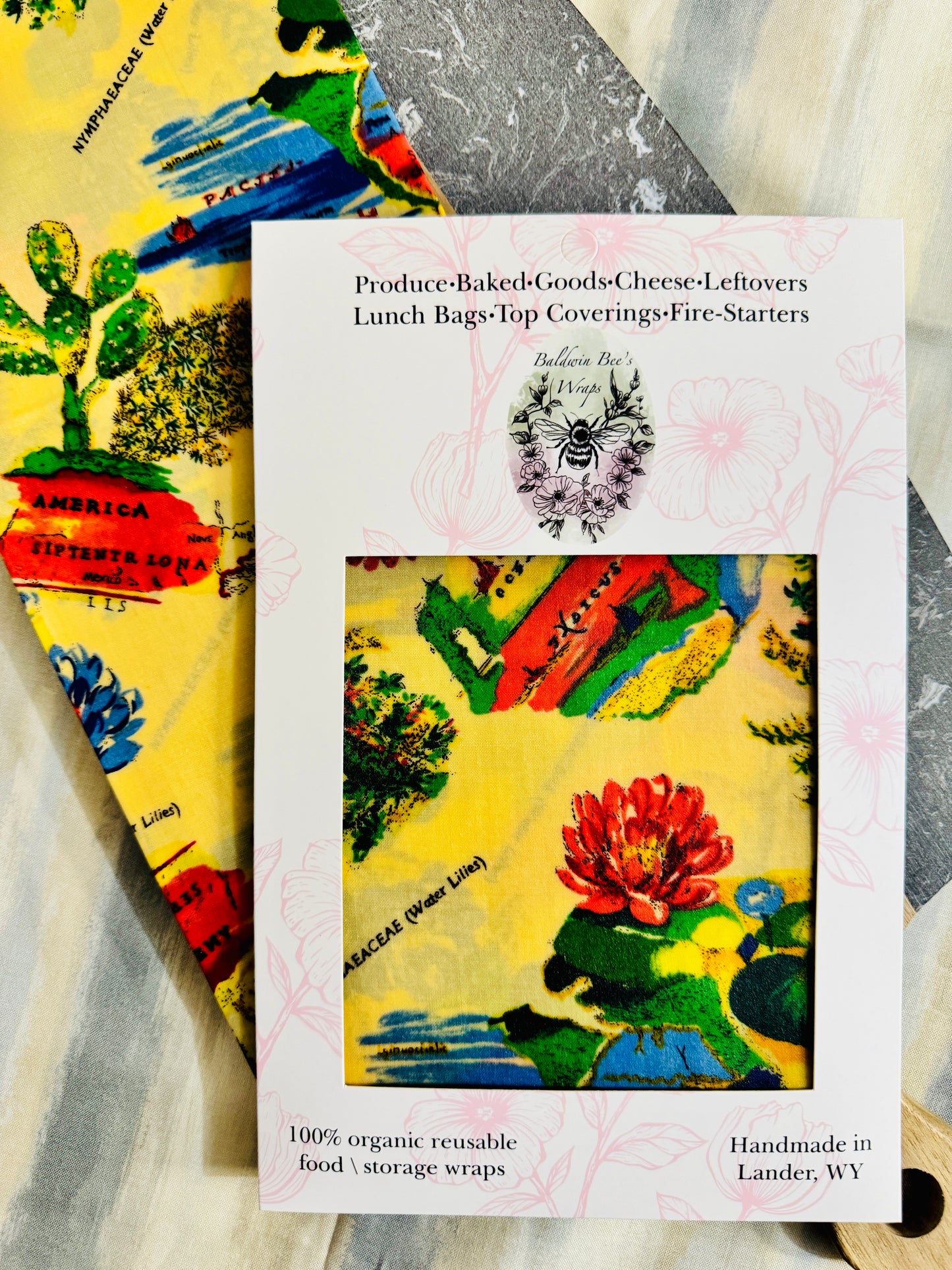 Jumbo Beeswax Bread Wrap — For Sourdough & Loose Produce (South Pacific)