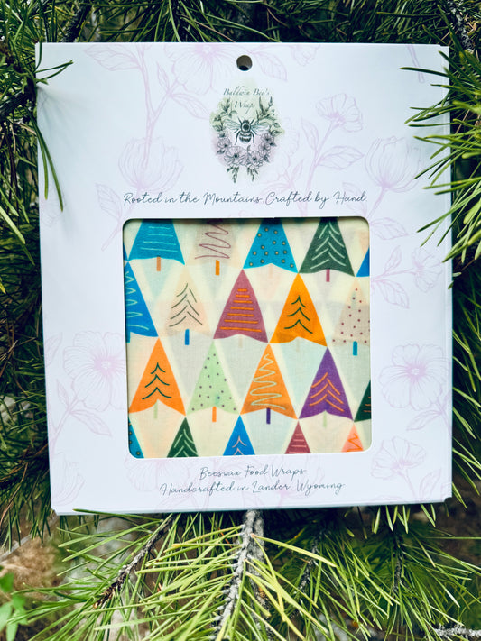 Jumbo Beeswax Bread Wrap - Reusable Bread Storage Wrap for Homemade Bread, Sourdough & Artisan Loaves  (WHIMSY TREES)