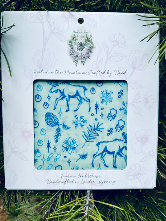 Jumbo Beeswax Bread Wrap - Reusable Bread Storage Wrap for Homemade Bread, Sourdough & Artisan Loaves  (MOOSE ON THE LOOSE)