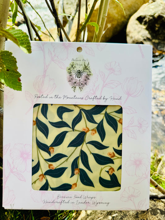 Jumbo Beeswax Bread Wrap - Reusable Bread Storage Wrap for Homemade Bread, Sourdough & Artisan Loaves  (BUDS)