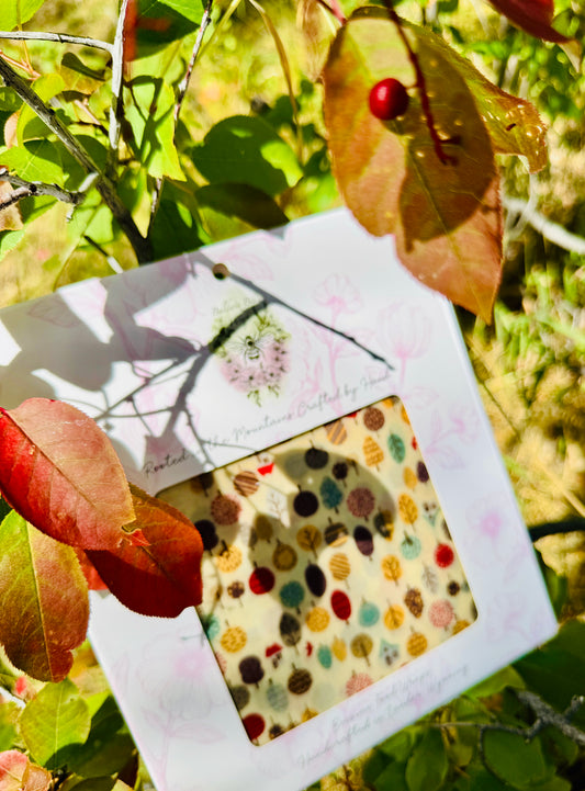 Jumbo Beeswax Bread Wrap - Reusable Bread Storage Wrap for Homemade Bread, Sourdough & Artisan Loaves  (FOLK TREES)