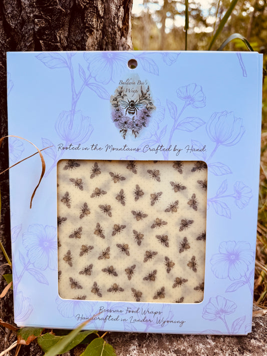 Jumbo Beeswax Bread Wrap - Reusable Bread Storage Wrap for Homemade Bread, Sourdough & Artisan Loaves  (Bee)