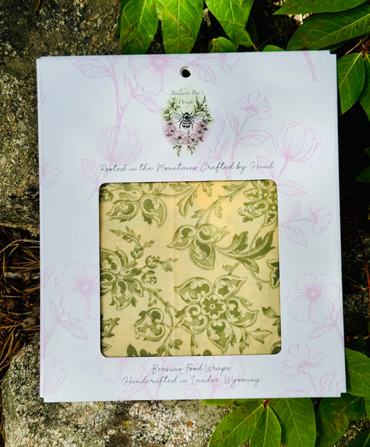 Jumbo Beeswax Bread Wrap - Reusable Bread Storage Wrap for Homemade Bread, Sourdough & Artisan Loaves  (Vintage Green)