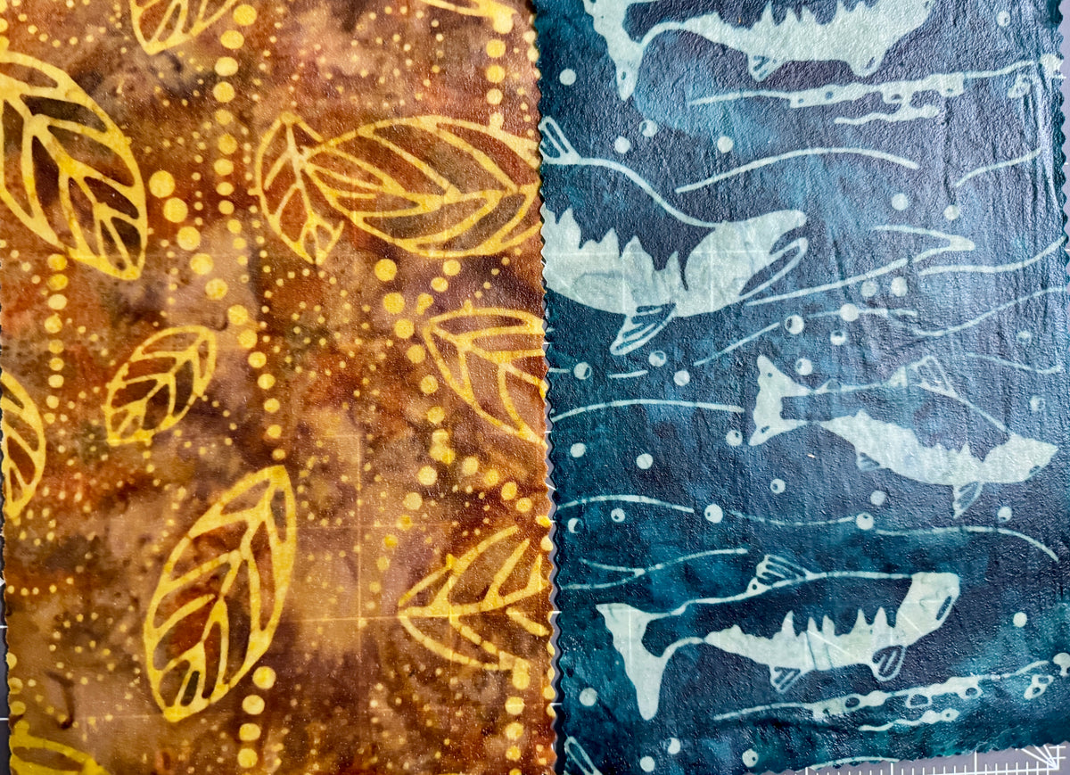 2 Pack Small 6x9" Beeswax Wrap  (SALMON)