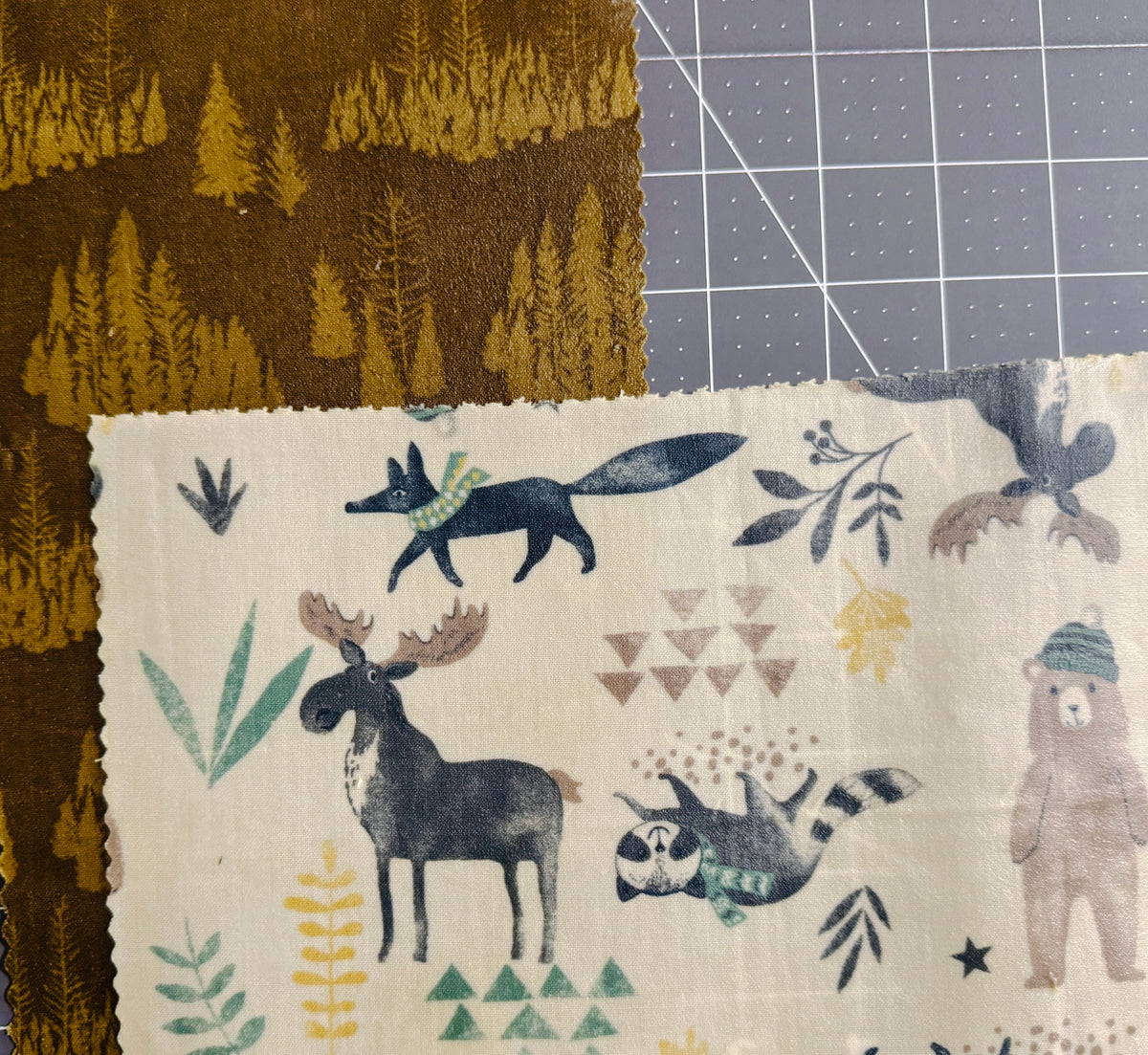 2 Pack Small 6x9" Beeswax Wrap (WINTER WOODLAND)