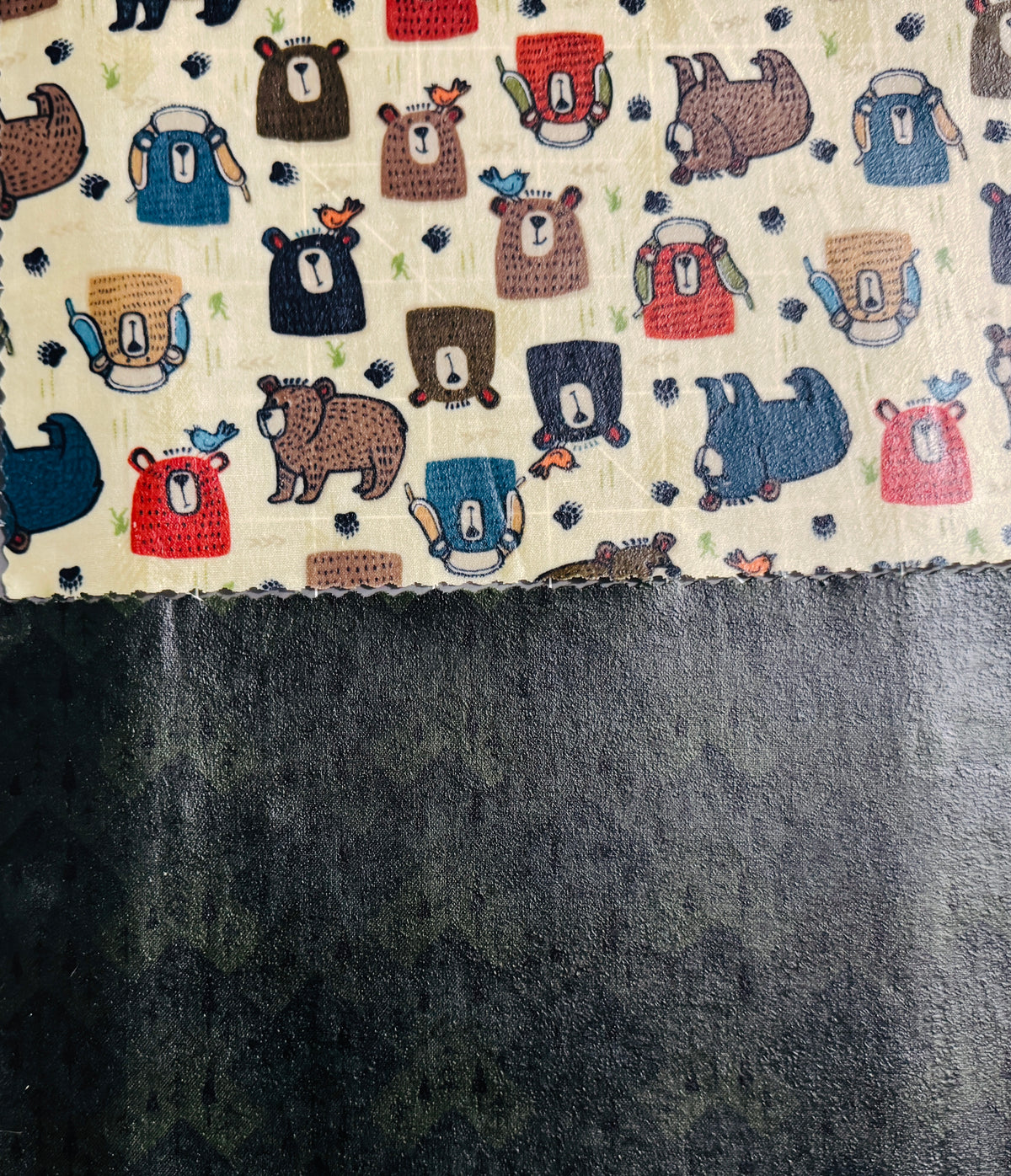 2 Pack Small 6x9" Beeswax Wrap  (BEARS)