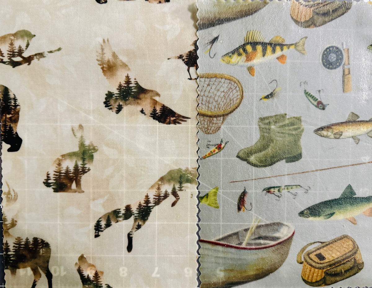 2 Pack Small 6x9" Beeswax Wrap  (MOUNTAIN FISH)