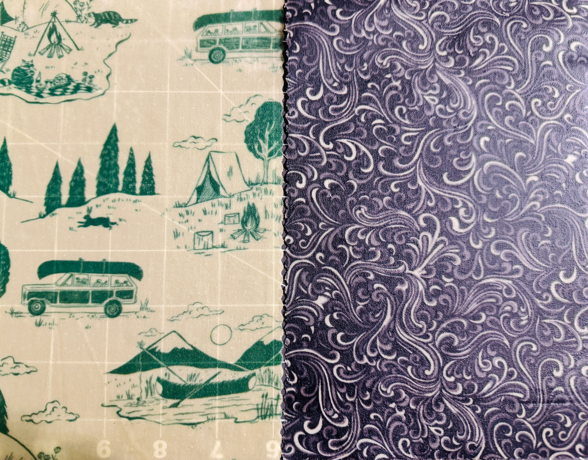 2 Pack Small 6x9" Beeswax Wrap  (CAMP OUT)