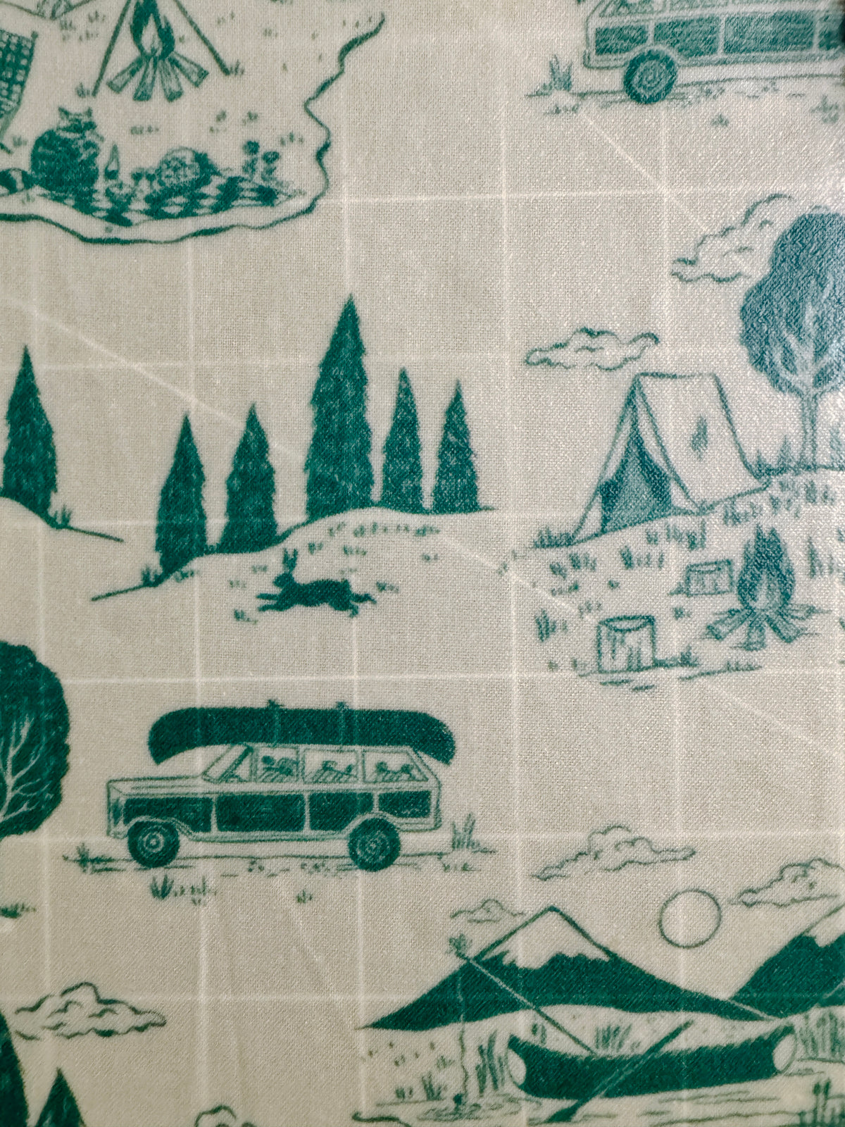 2 Pack Small 6x9" Beeswax Wrap  (CAMP OUT)