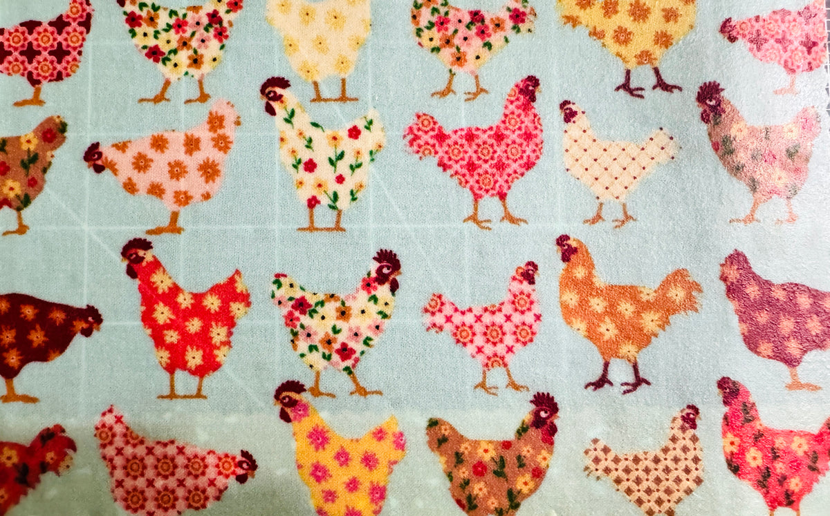 2 Pack Small 6x9" Beeswax Wrap  (FLORAL CHICK)