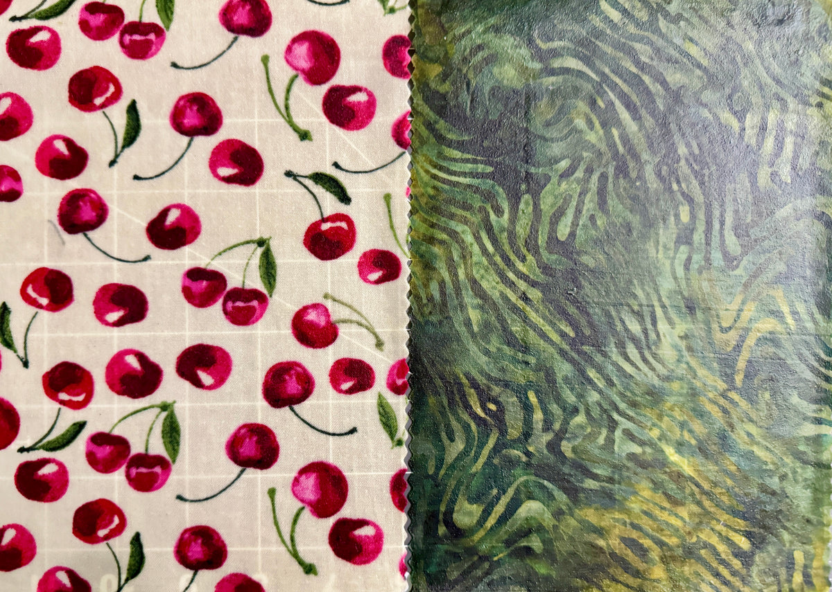2 Pack Small 6x9" Beeswax Wrap (CHERRIES)