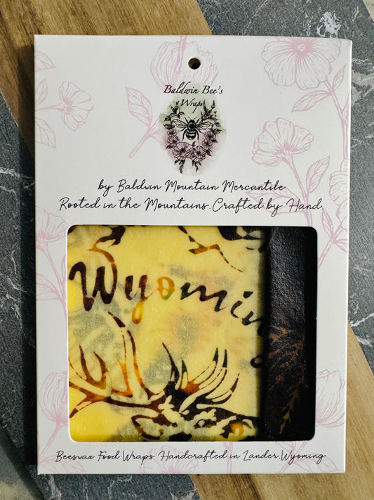 2 Pack Small 6x9" Beeswax Wrap  (WY BATIK)