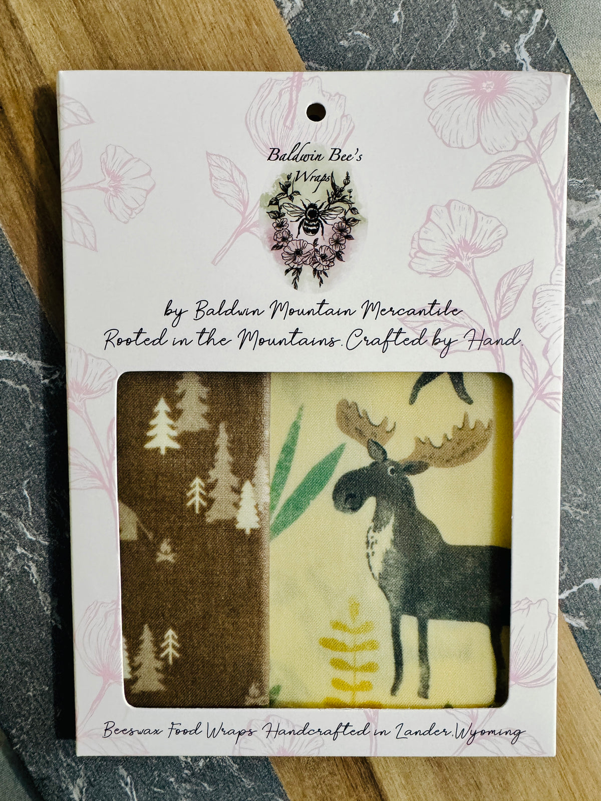2 Pack Small 6x9" Beeswax Wrap (WINTER WOODLAND)