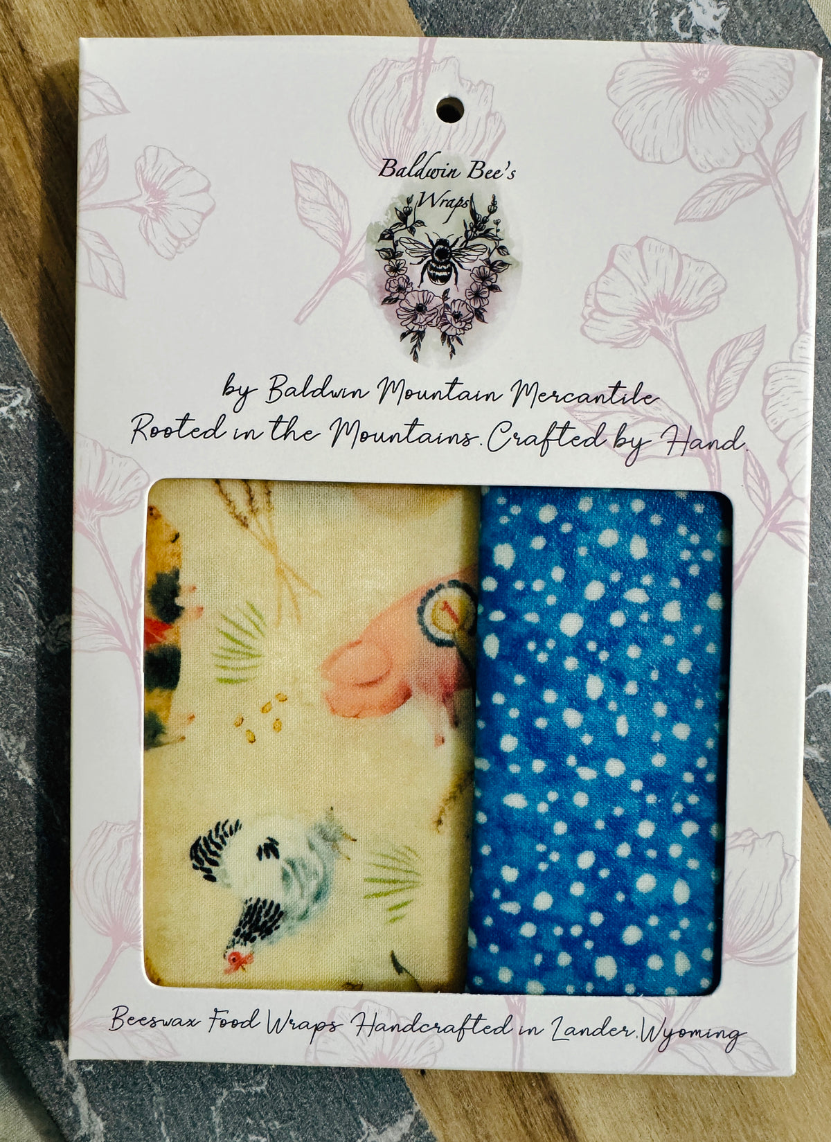 2 Pack Small 6x9" Beeswax Wrap  (COUNTY FAIR)