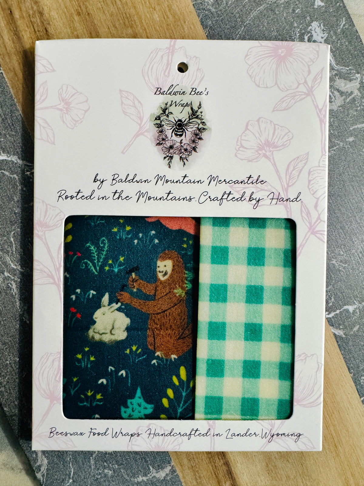 2 Pack Small 6x9" Beeswax Wrap  (BIGFOOT)