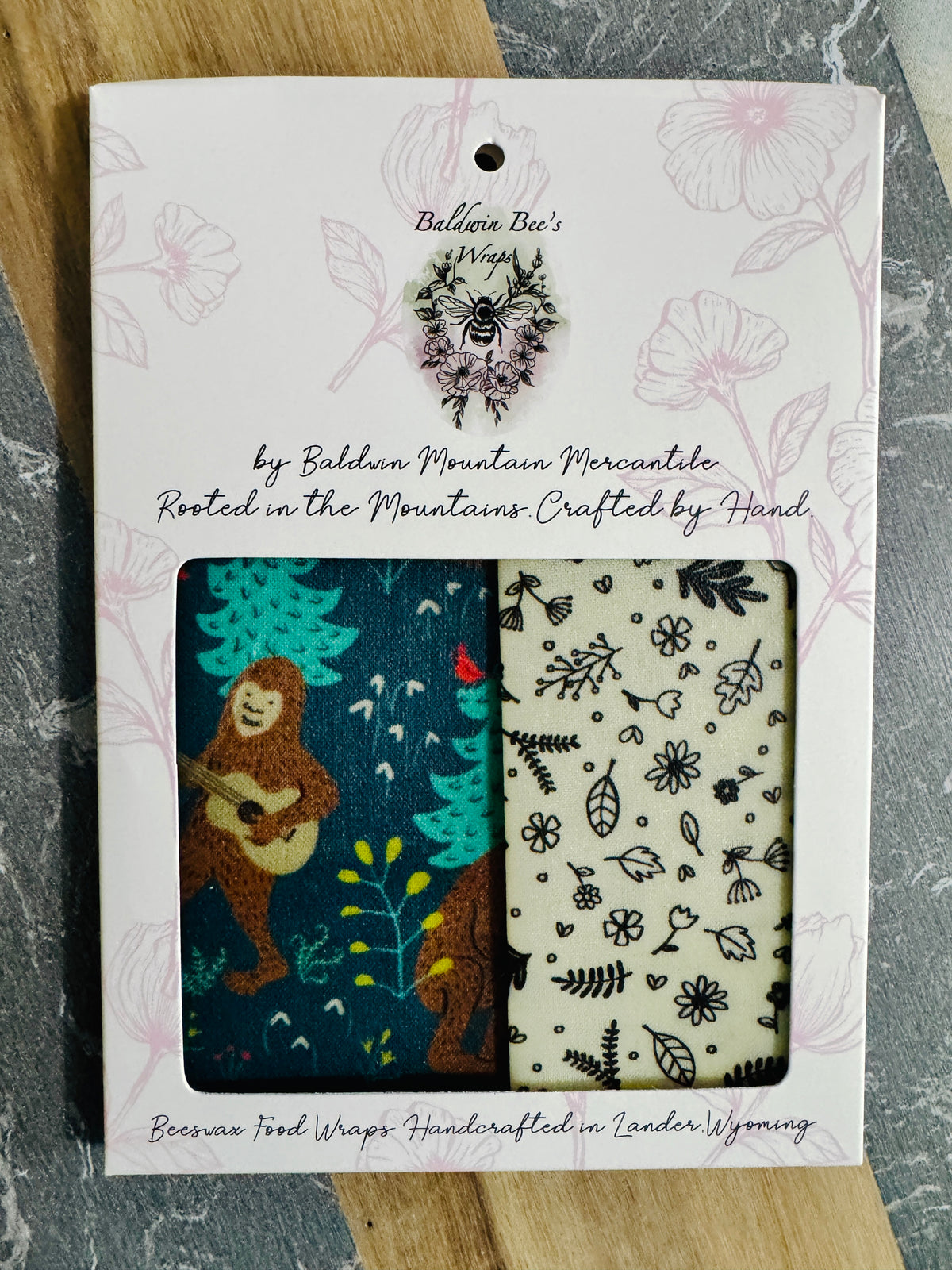 2 Pack Small 6x9" Beeswax Wrap  (BIGFOOT)