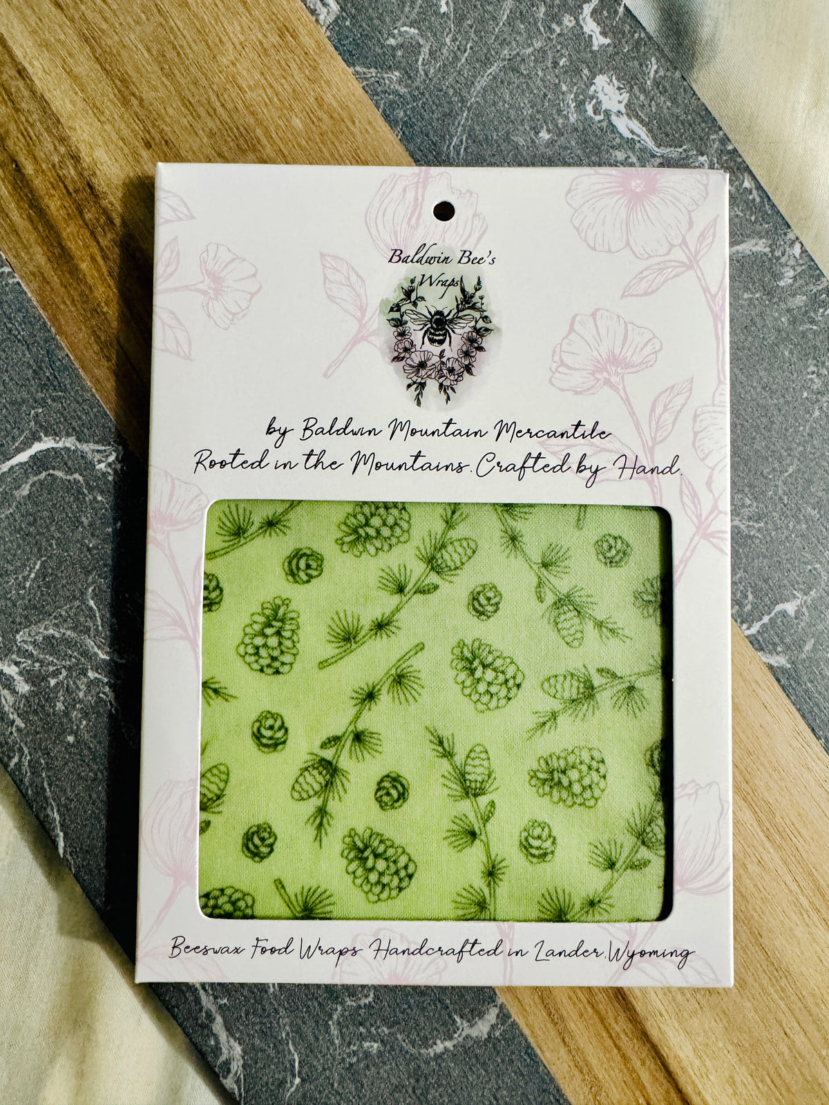 Reusable Produce Pouch | 11" x 10" Waxed Cotton Food Storage