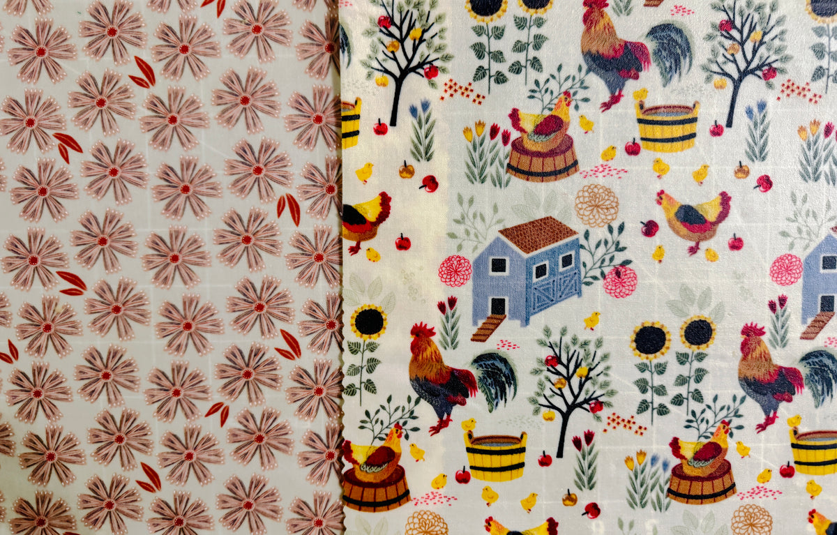 2 Pack Medium 10X10" Beeswax Wrap  (COOP)