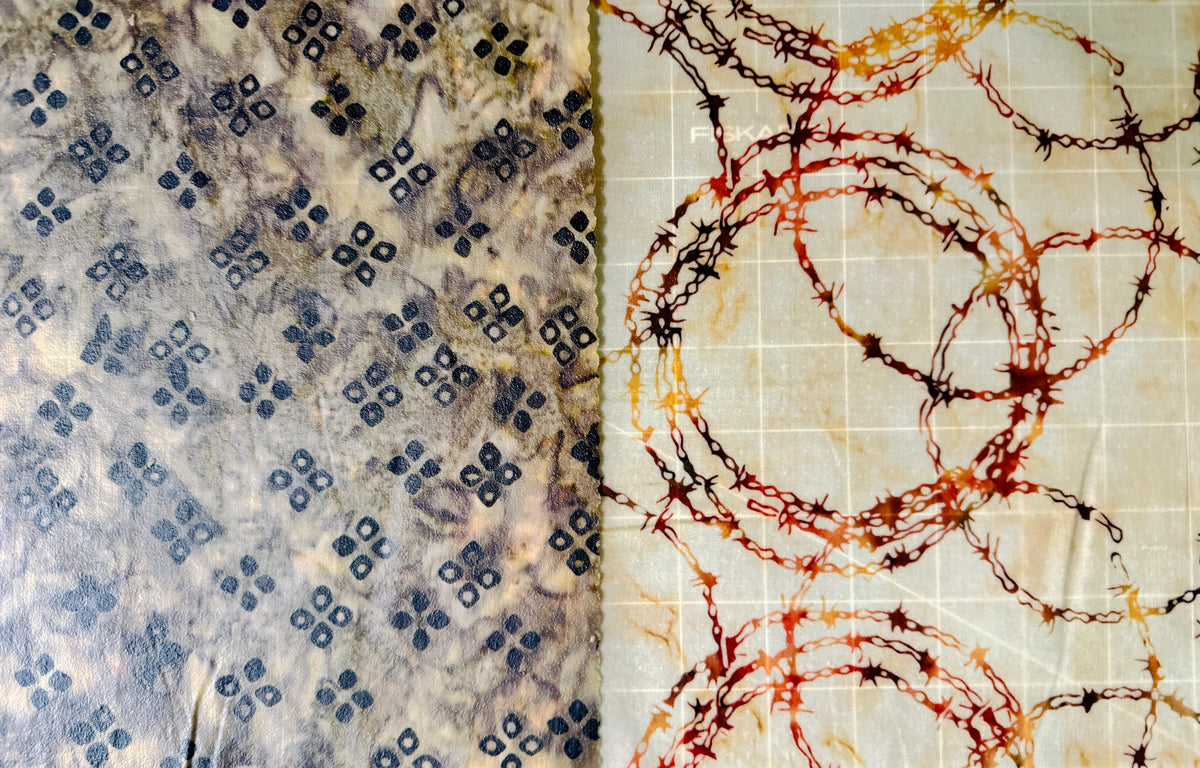 2 Pack Medium 10X10" Beeswax Wrap  (BARBWIRE)
