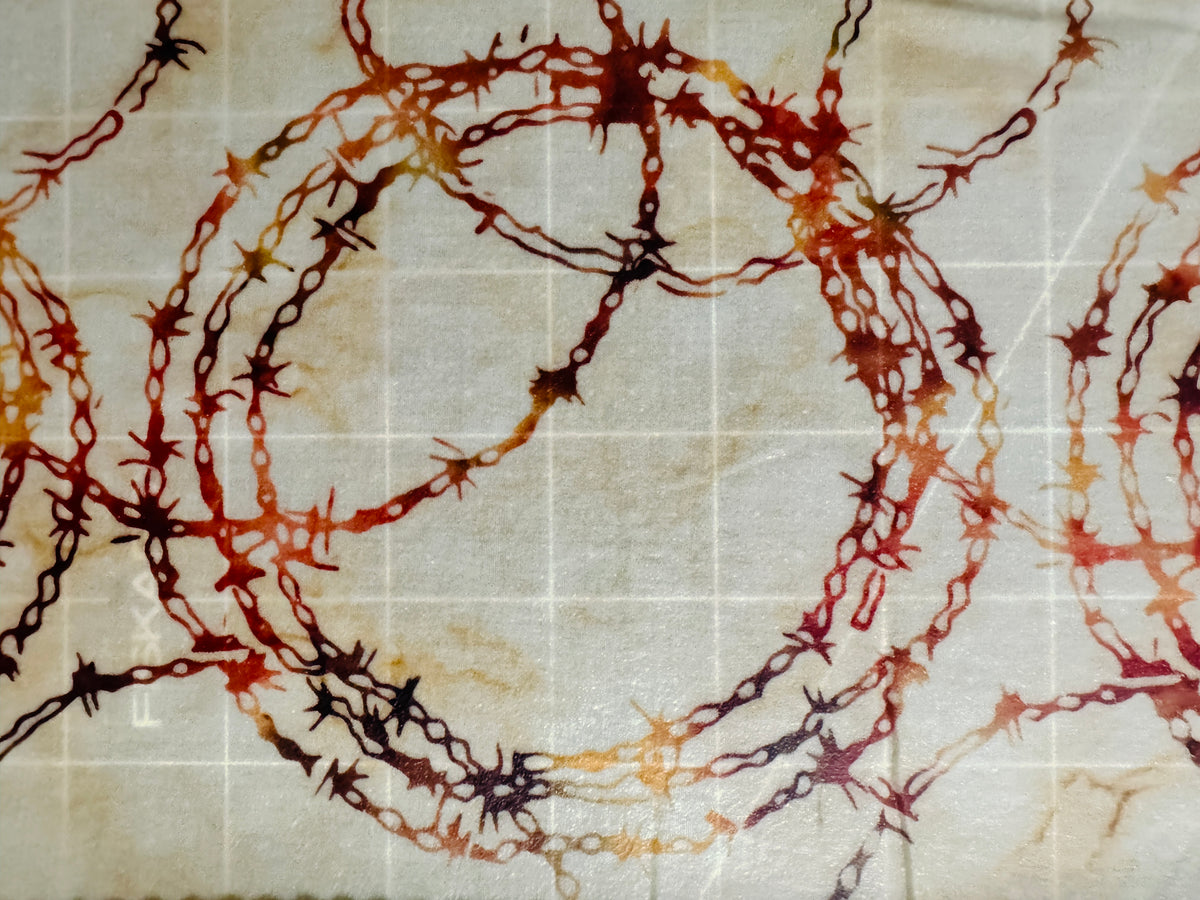 2 Pack Medium 10X10" Beeswax Wrap  (BARBWIRE)