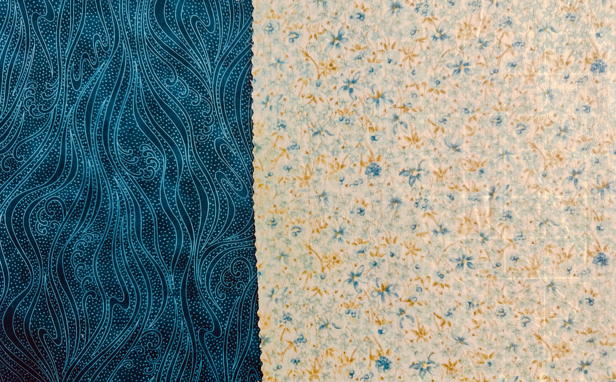 2 Pack Medium 10X10" Beeswax Wrap  (TINY TEAL)