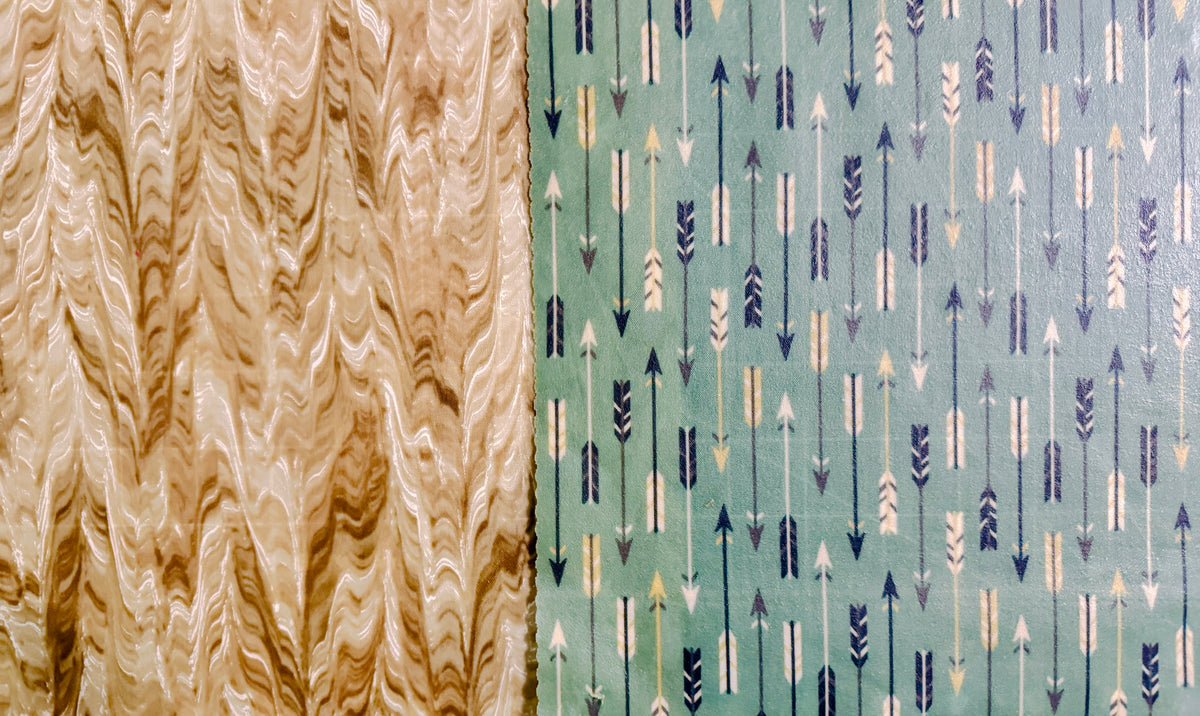 2 Pack Medium 10X10" Beeswax Wrap  (ARROWS)