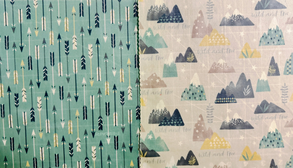 2 Pack Medium 10X10" Beeswax Wrap  (WILD & FREE)