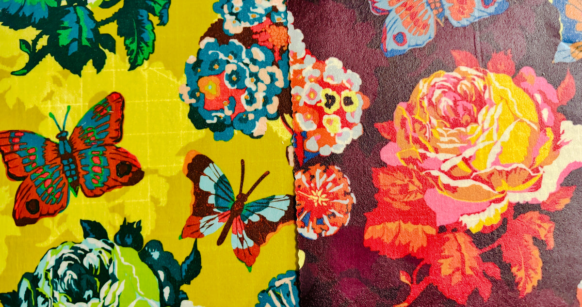 2 Pack Medium 10X10" Beeswax Wrap  (PEONY & BUTTERFLY)
