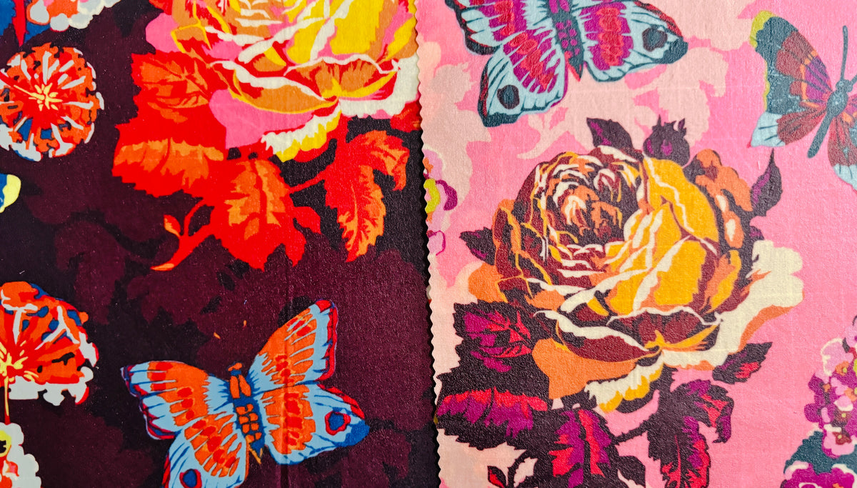 2 Pack Medium 10X10" Beeswax Wrap  (PEONY & BUTTERFLY)