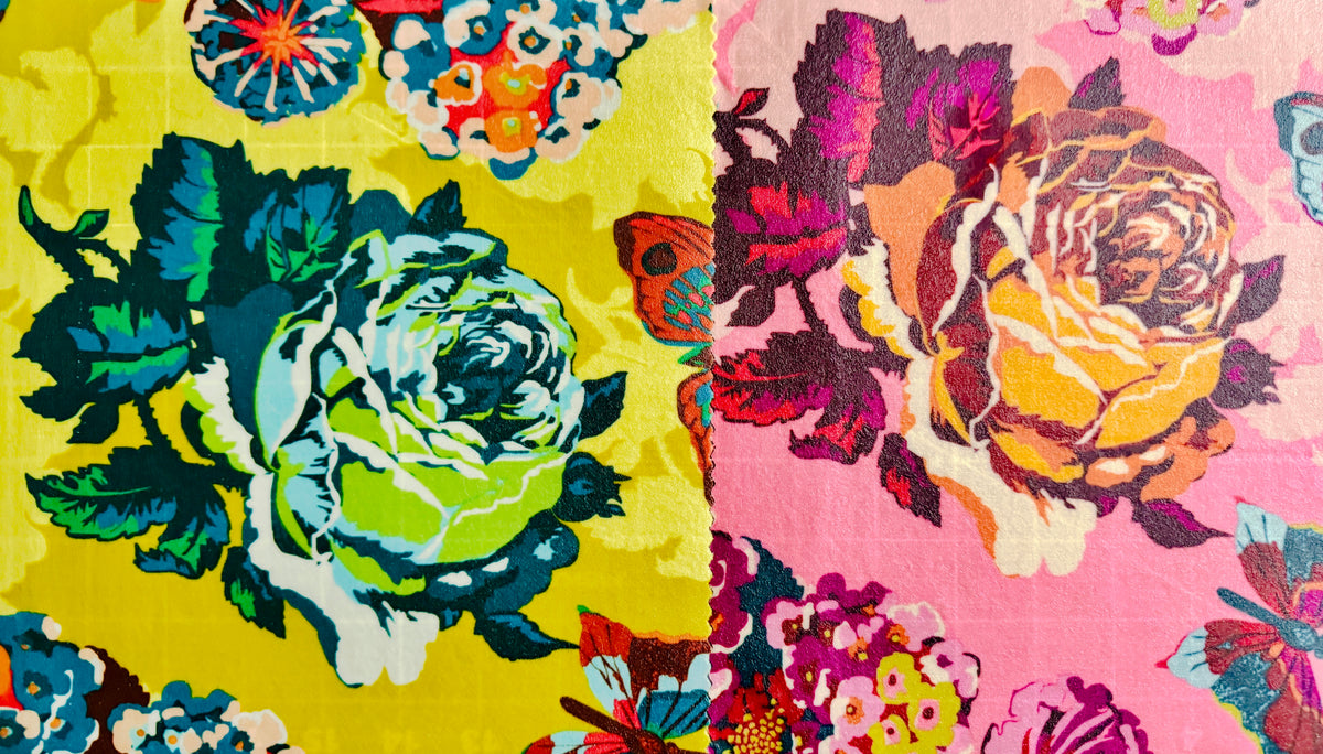 2 Pack Medium 10X10" Beeswax Wrap  (PEONY & BUTTERFLY)